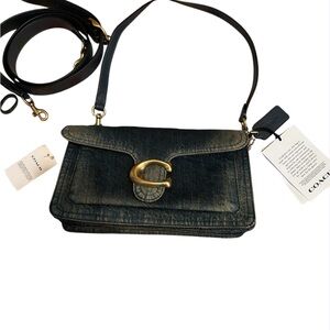 Coach Tabby Shoulder Bag in Denim With Brass C New With Tags